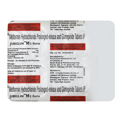 Jubiglim M1 Forte Tablet 10'S - Global Surgicals
