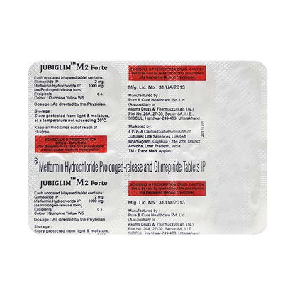 Jubiglim M2 Forte Tablet 10'S - Global Surgicals