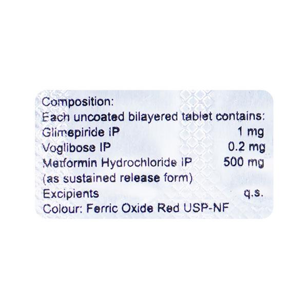 JUBIGLIM MV 1 Tablet 15's - Global Surgicals