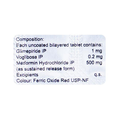 JUBIGLIM MV 1 Tablet 15's - Global Surgicals