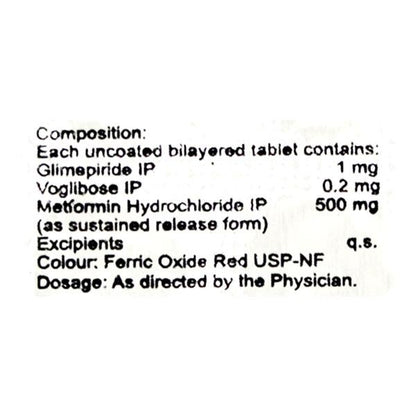 Jubiglim MV 1mg Tablet 10'S - Global Surgicals