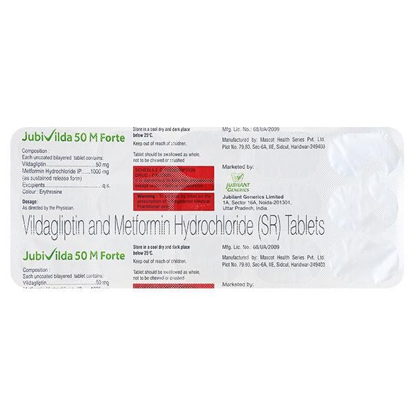 JUBIVILDA 50 M FORTE Tablet 15's - Global Surgicals