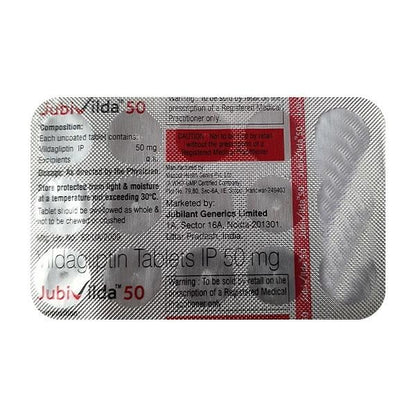 JUBIVILDA 50 Tablet 15's - Global Surgicals