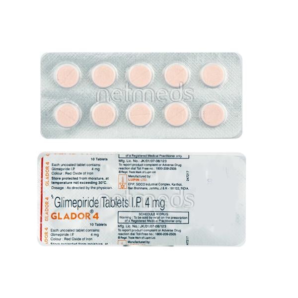 Glador 4mg Tablet 10'S