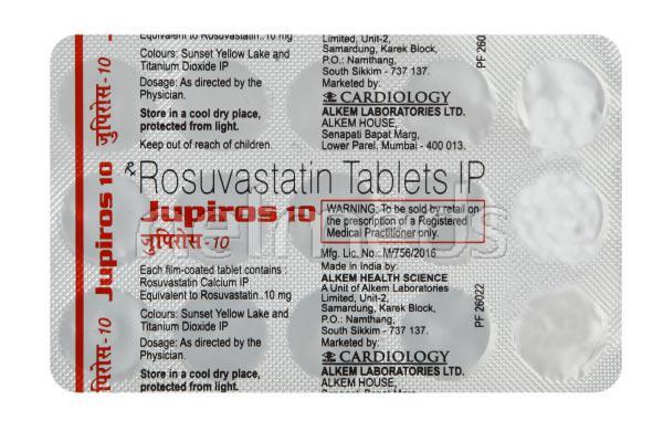 Jupiros 10mg Tablet 15'S - Global Surgicals