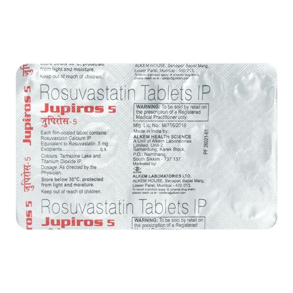 Jupiros 5mg Tablet 15'S - Global Surgicals