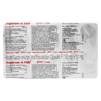 Jupiros A 150mg Capsule 10'S - Global Surgicals