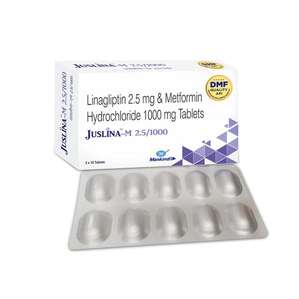 JUSLINA M 2.5/1000 Tablet 10's - Global Surgicals