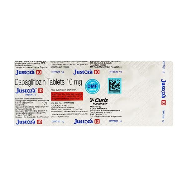 JUSTOZA 10 Tablet 10's - Global Surgicals