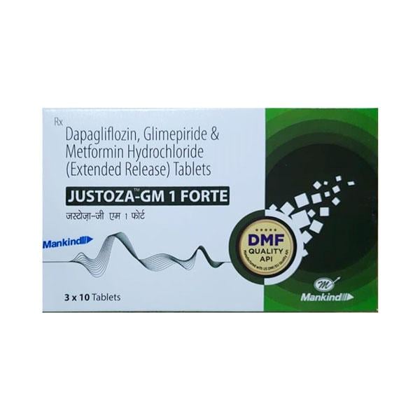 JUSTOZA GM 1 FORTE Tablet 10's - Global Surgicals