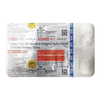 JUSTOZA GM 1 Tablet 10's - Global Surgicals