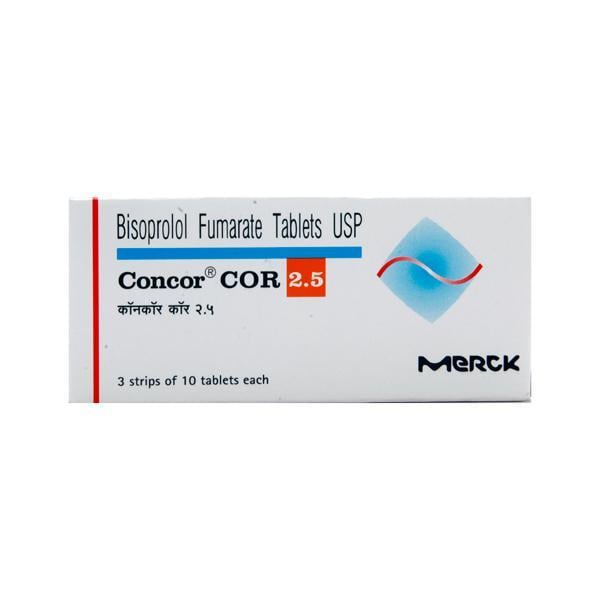 Concor Cor 2.5mg Tablet 10'S