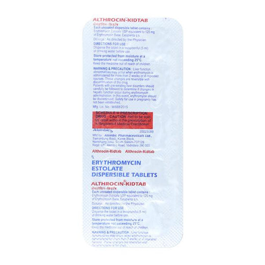 Althrocin Kidtab Tablet 10 'S