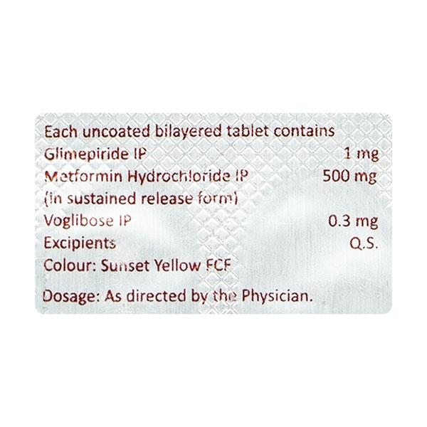 Voglibite Gm 1/0.3Mg Tablet 10's
