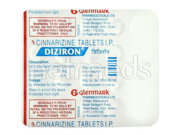 Diziron 25mg Tablet 20'S