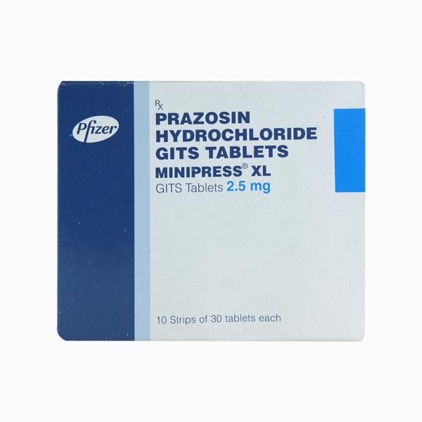 Minipress XL 2.5mg Tablet 30'S