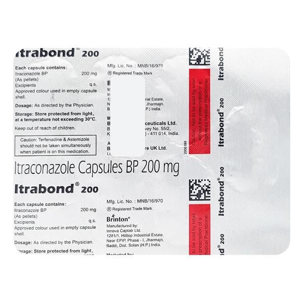 Itrabond 200mg Capsule 7'S