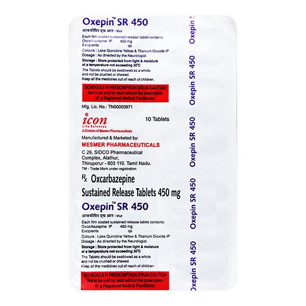 OXEPIN SR 450 Tablet 10's