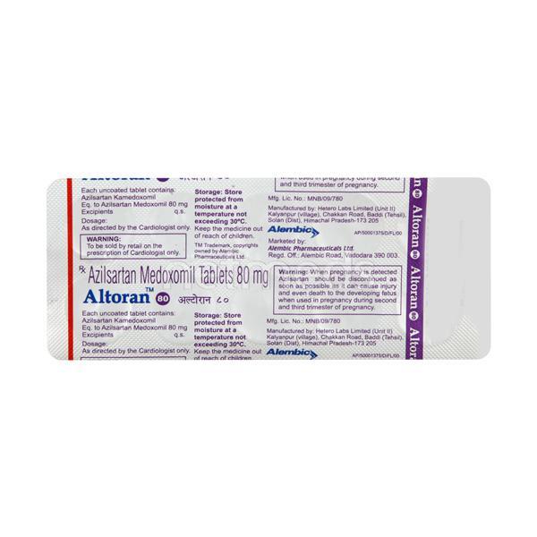 Altoran 80mg Tablet 10'S