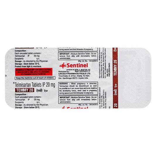 Temmy 20mg Tablet 10'S