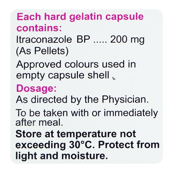 Itracip 200mg Capsule 4'S