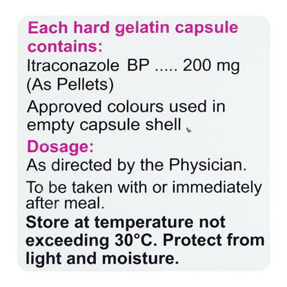 Itracip 200mg Capsule 4'S