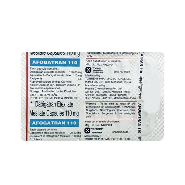 Afogatran 110mg Capsule 10'S