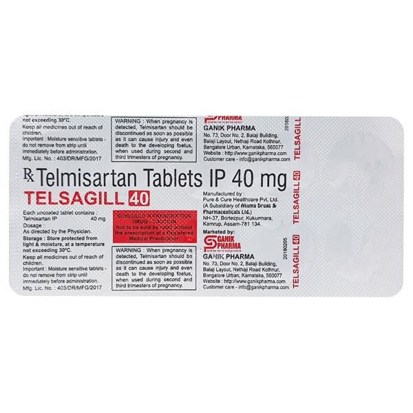 TELSAGILL 40 Tablet 10's