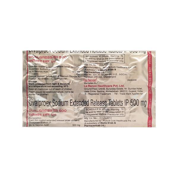 Divalgress ER 500mg Tablet 10'S