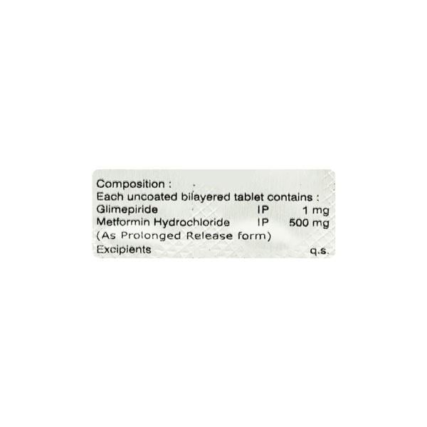 DAYGLIM M 1mg Tablet 10's