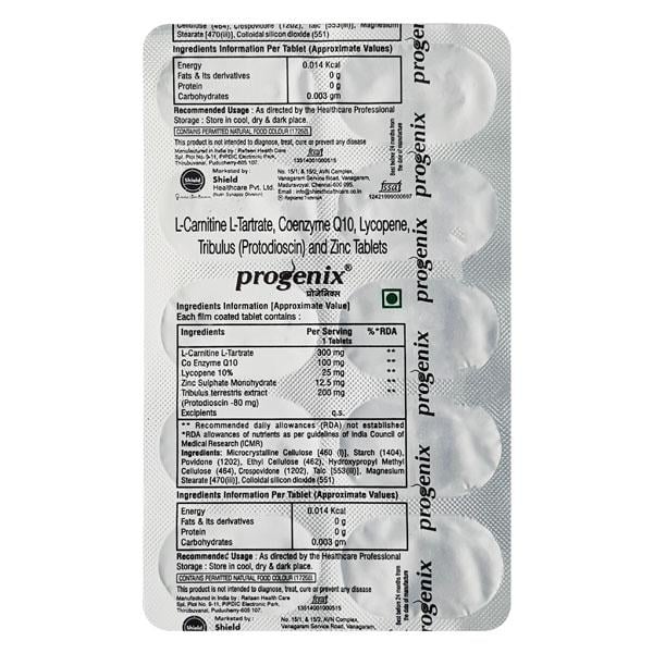 Progenix Tablet 10'S