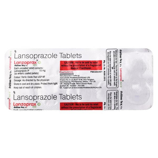 Lanzoprax Kid 15mg Tablet 10'S