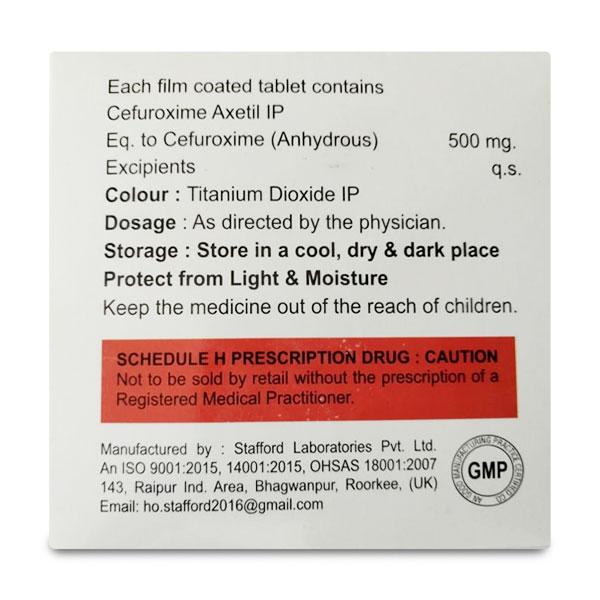 CEFUDENZ 500 Tablet 10's