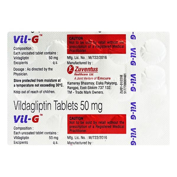 VIL G 50mg Tablet 15's
