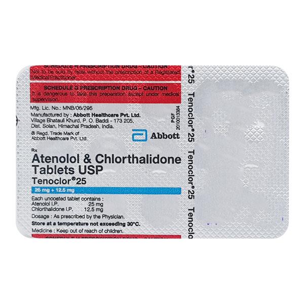 Tenoclor 25mg Tablet 15'S