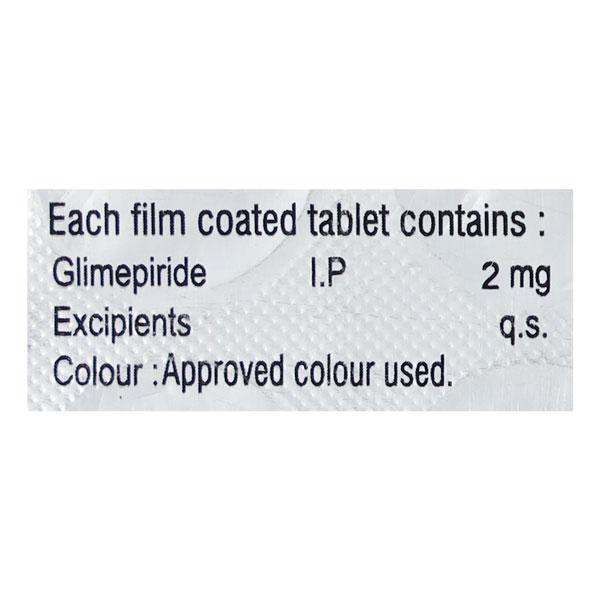 GLISIM 2mg Tablet 10's