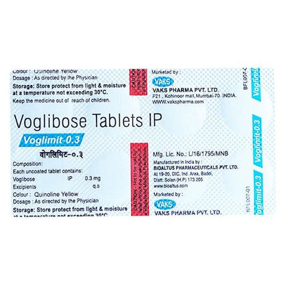 VOGLIMIT 0.3mg Tablet 10's