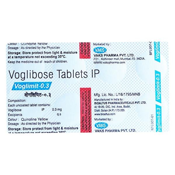 VOGLIMIT 0.3mg Tablet 10's