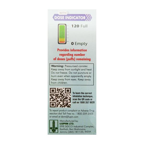 ESIFLO 125 WITH DOSE INDICATOR 120md Transhaler 7.3g