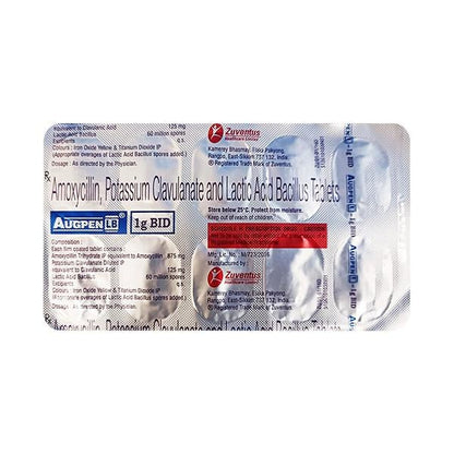AUGPEN LB 1G BID Tablet 10's