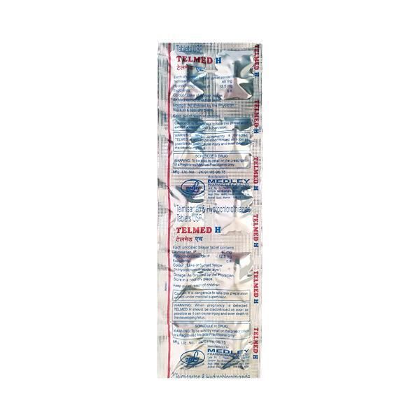 Telmed H 40mg Tablet 10'S