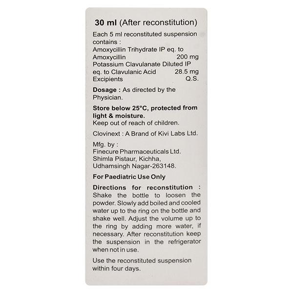 CLOVINEXT Dry Syrup 30ml