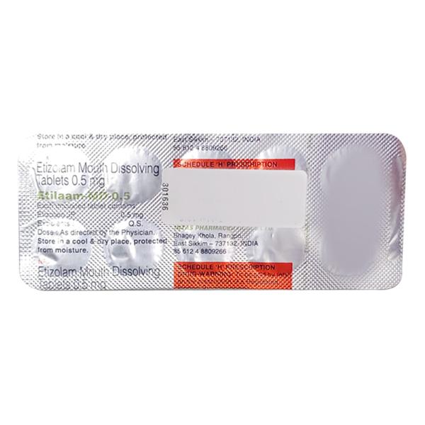 Etilaam MD 0.5mg Tablet 10'S