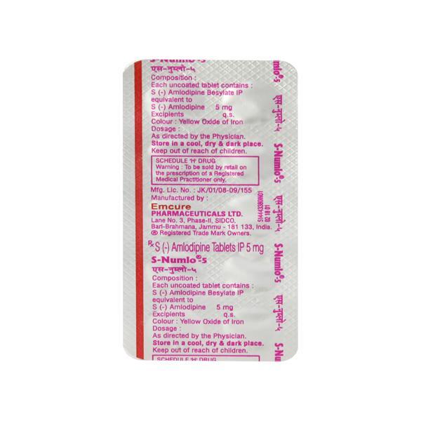 S Numlo 5mg Tablet 15'S
