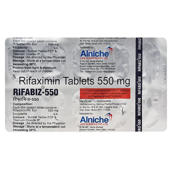 Rifabiz 550mg Tablet 10'S