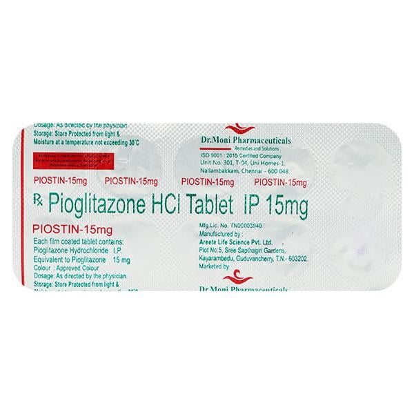 PIOSTIN 15 Tablet 10's