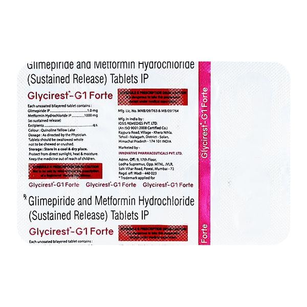 GLYCIREST G1 FORTE Tablet 10's