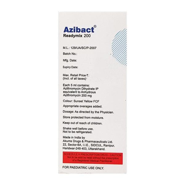 Azibact 200mg Readymix Suspension 15ml