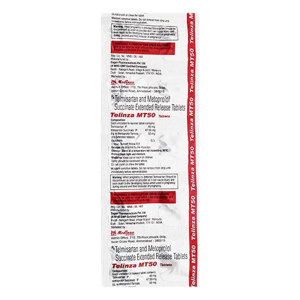 TELINZA MT 50 Tablet 10's