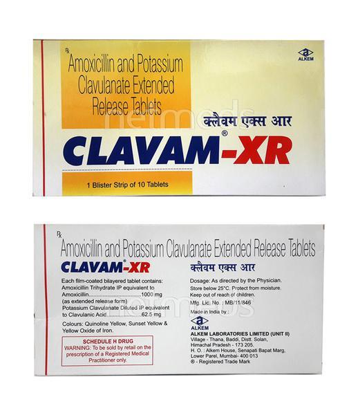 Clavam XR Tablet 10'S